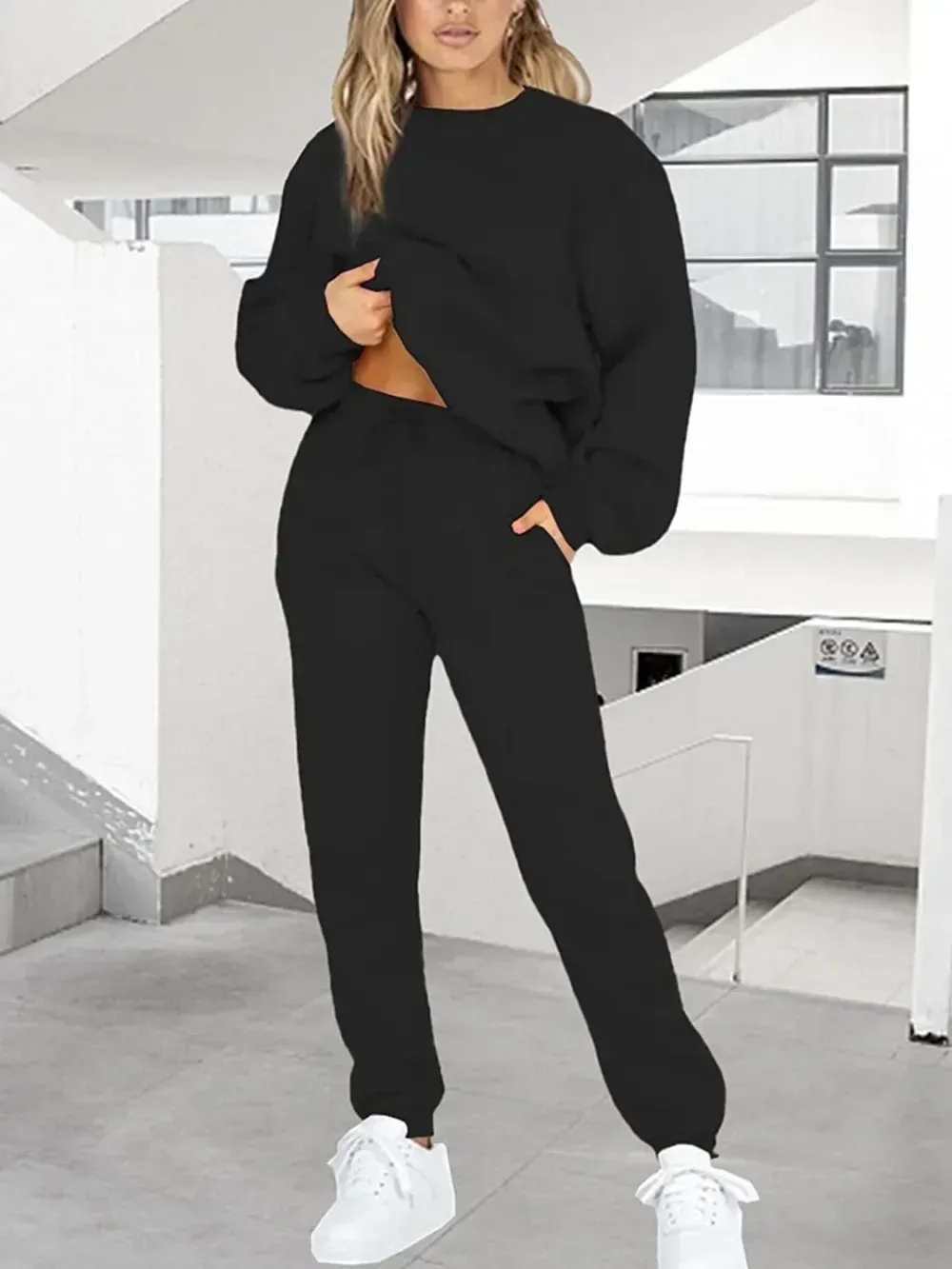 Sweatsuits for Women Set 2 Piece Jogging Suit Long Sleeve Pullover Sweatshirts Sweatpants Tracksuit Casual Outfits