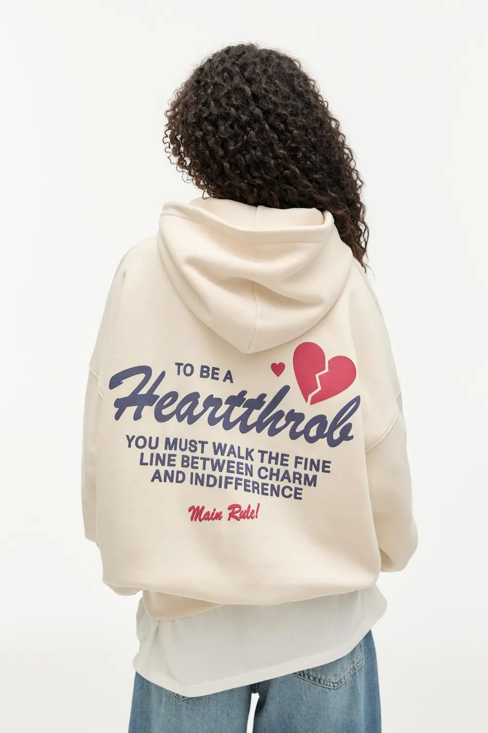 Sudadera capucha corazón roto