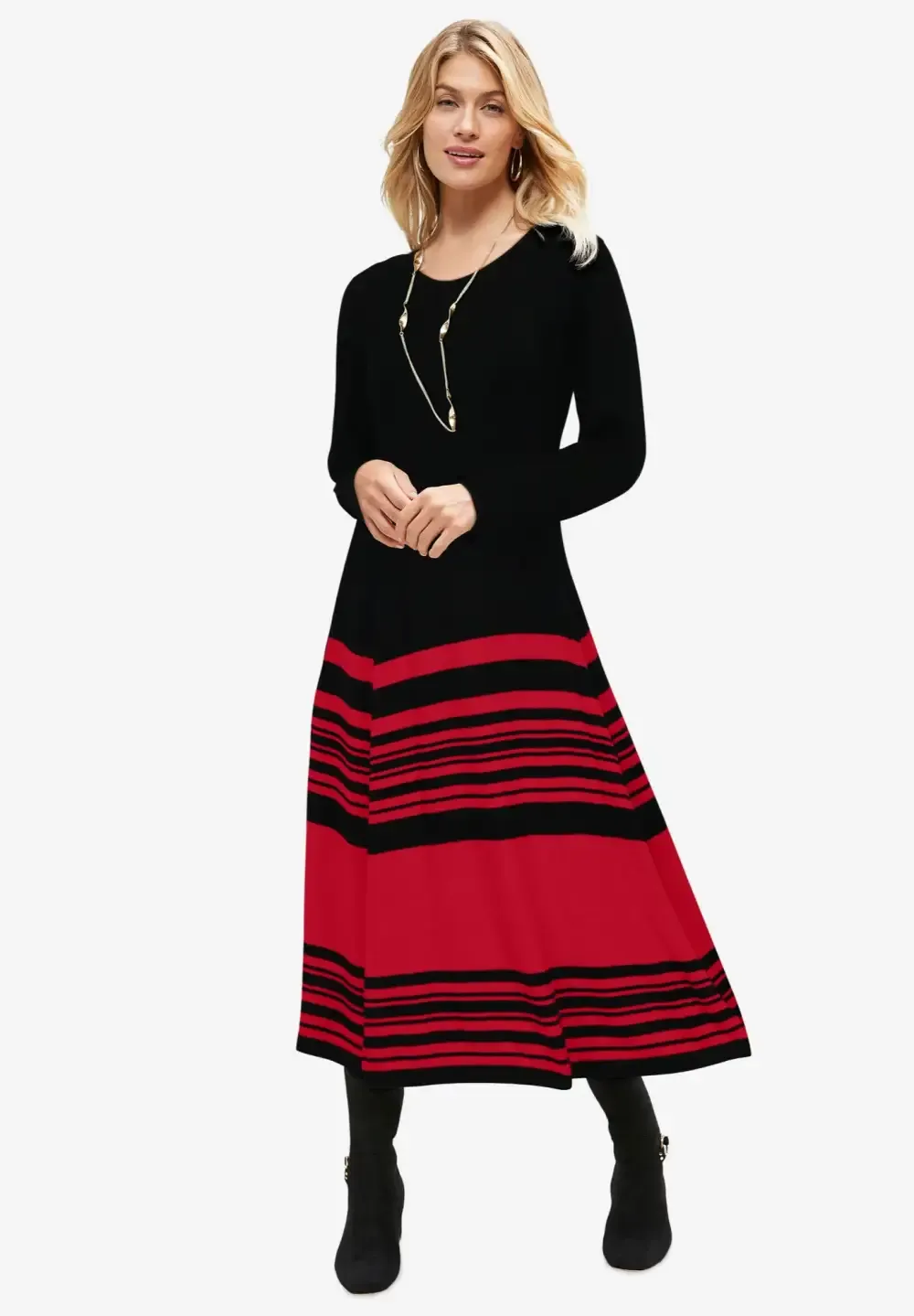Fit and Flare Sweater Dress