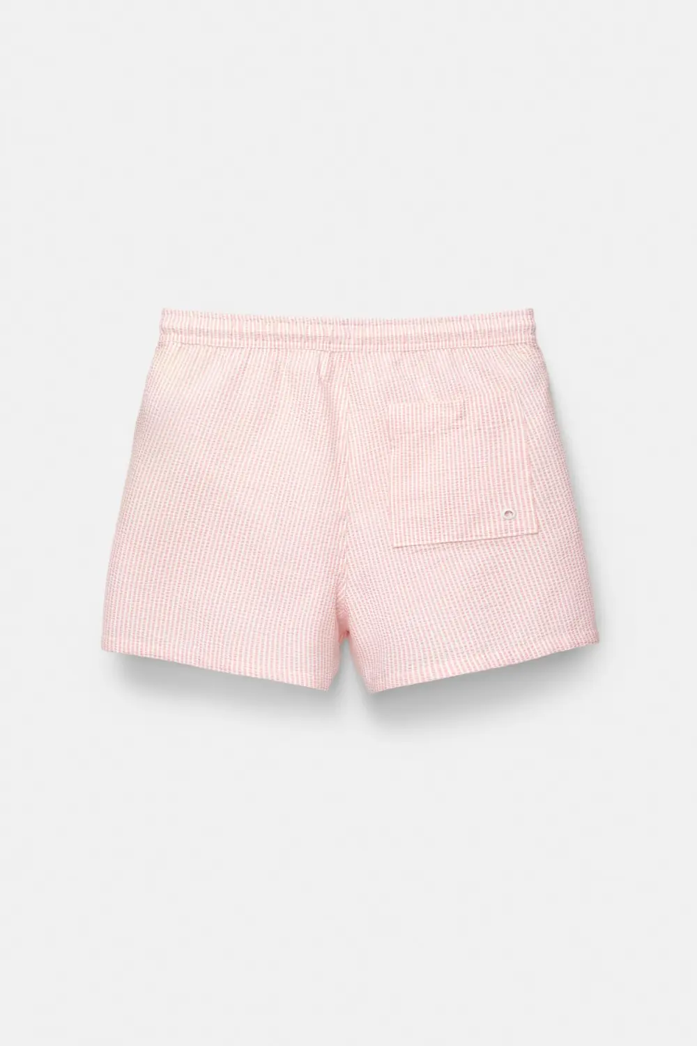 Striped seersucker swimming trunks