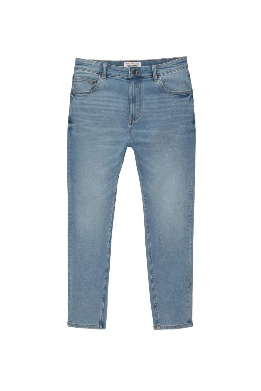 Washed carrot-fit jeans