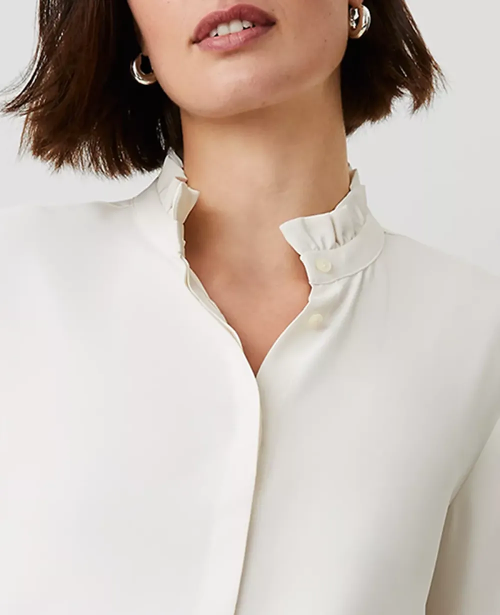 Ruffle Neck Blouse