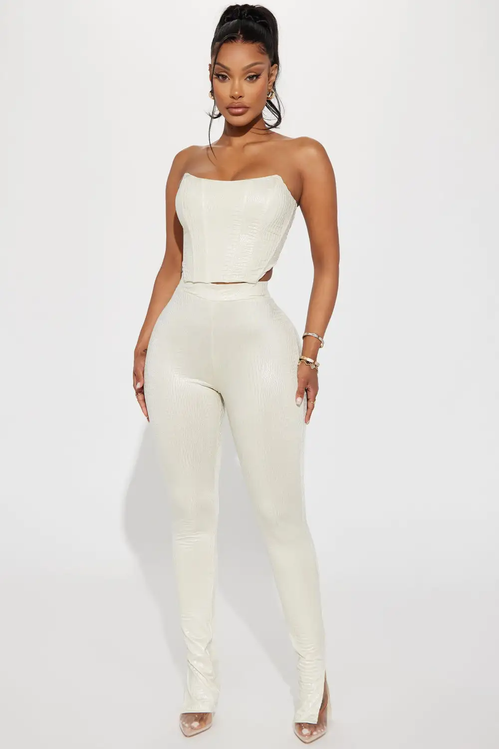 Hear Me Out Pant Set  - Cream