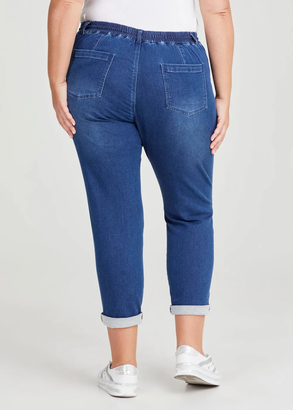 Cotton Blend Flat Front Jogger