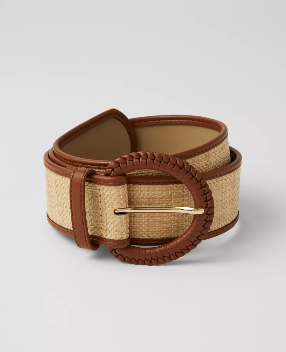 Braided Trim Straw Belt