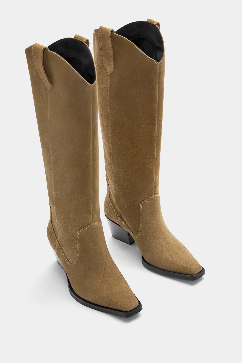 Botas altas cowboy piel