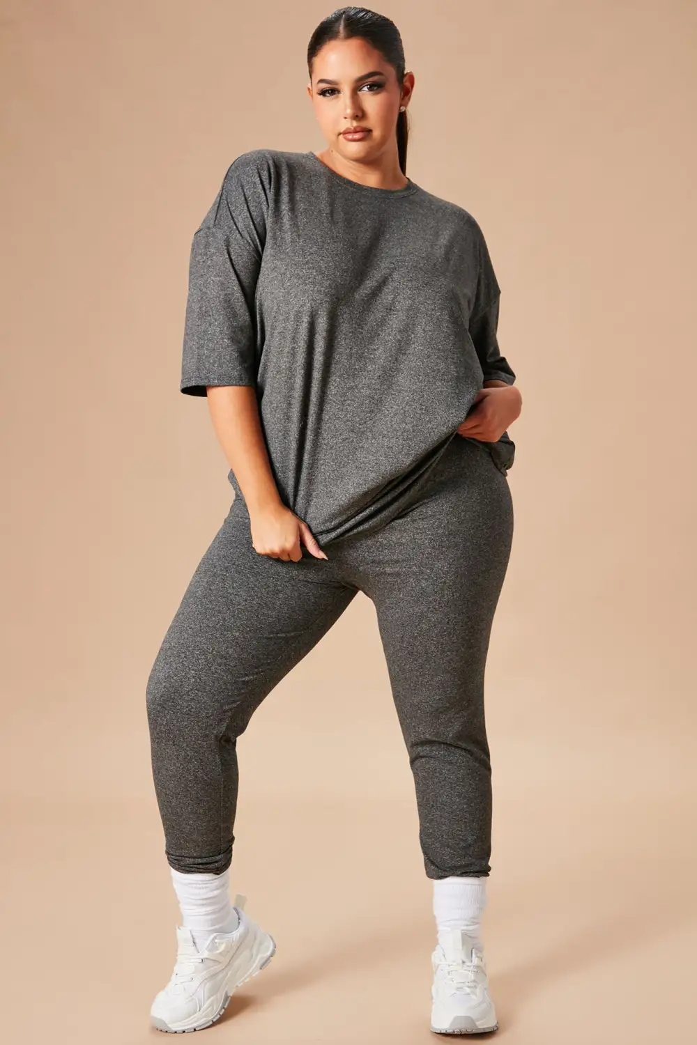 Weekend Vibes Legging Set - Charcoal