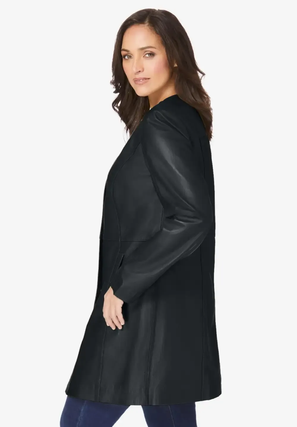 Three-Quarter Leather Jacket