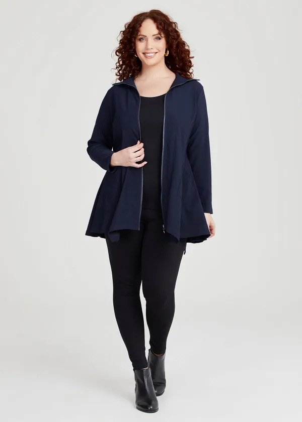 Zip Double Knit Jacket