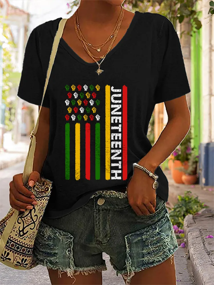 Women'S Juneteenth Short-Sleeved T-Shirt
