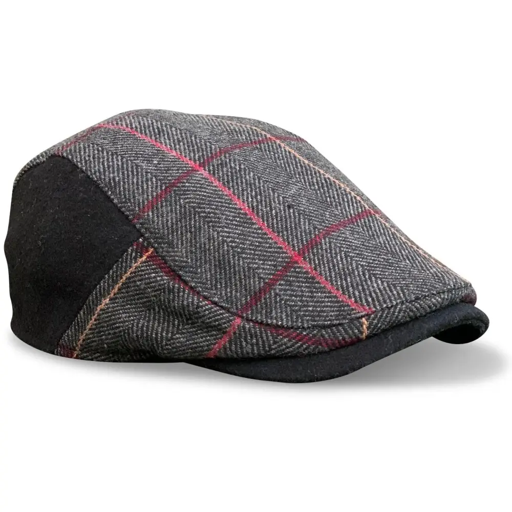 The Whiskey Boston Scally Cap - Smoke & Rye Plaid