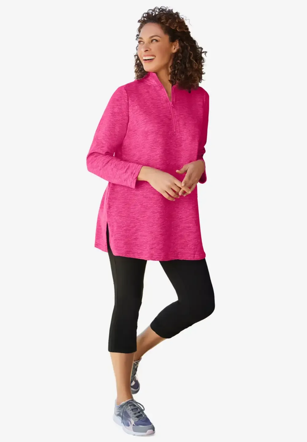 French Terry Quarter-Zip Sweatshirt