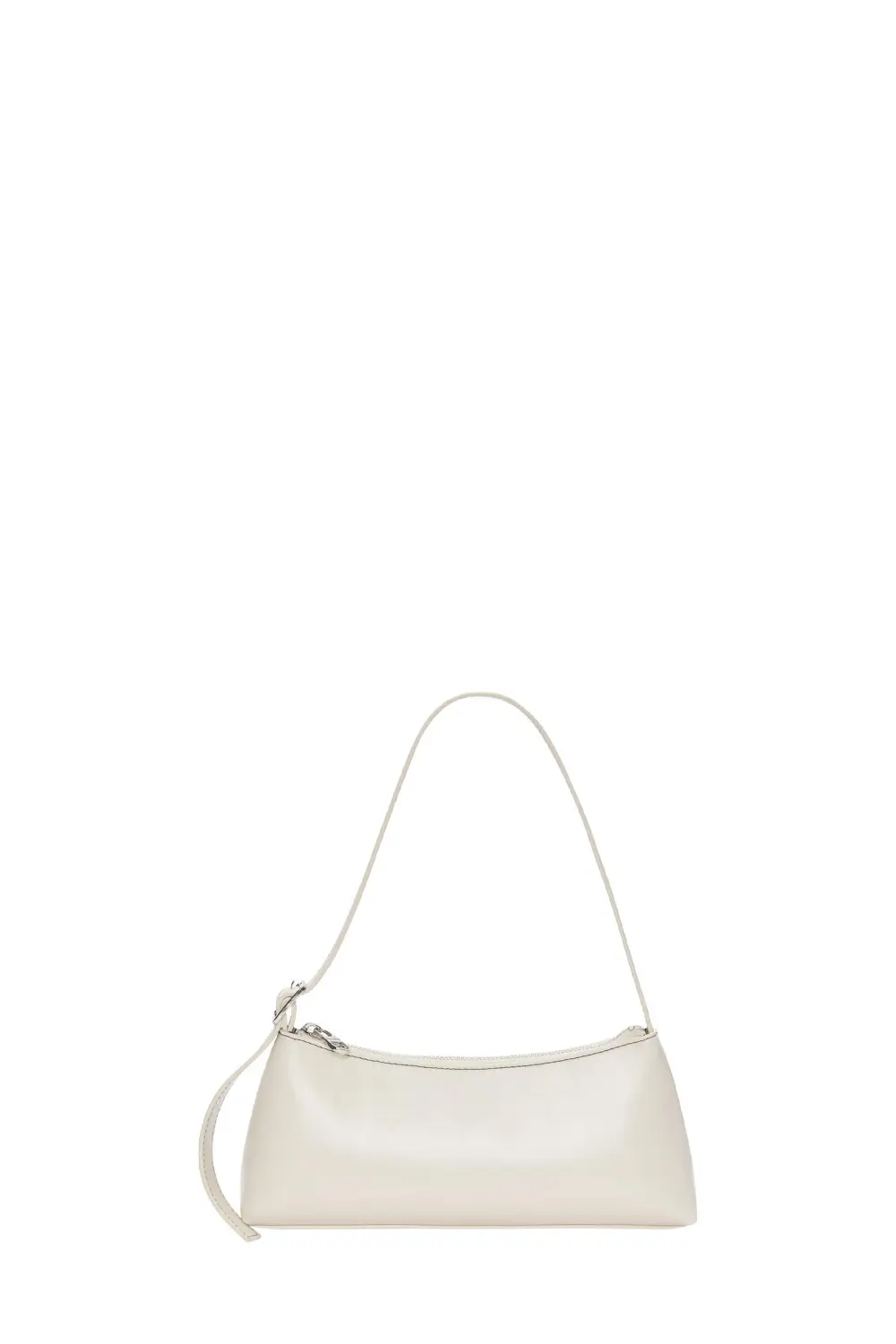 Bolso de hombro alargado pespuntes