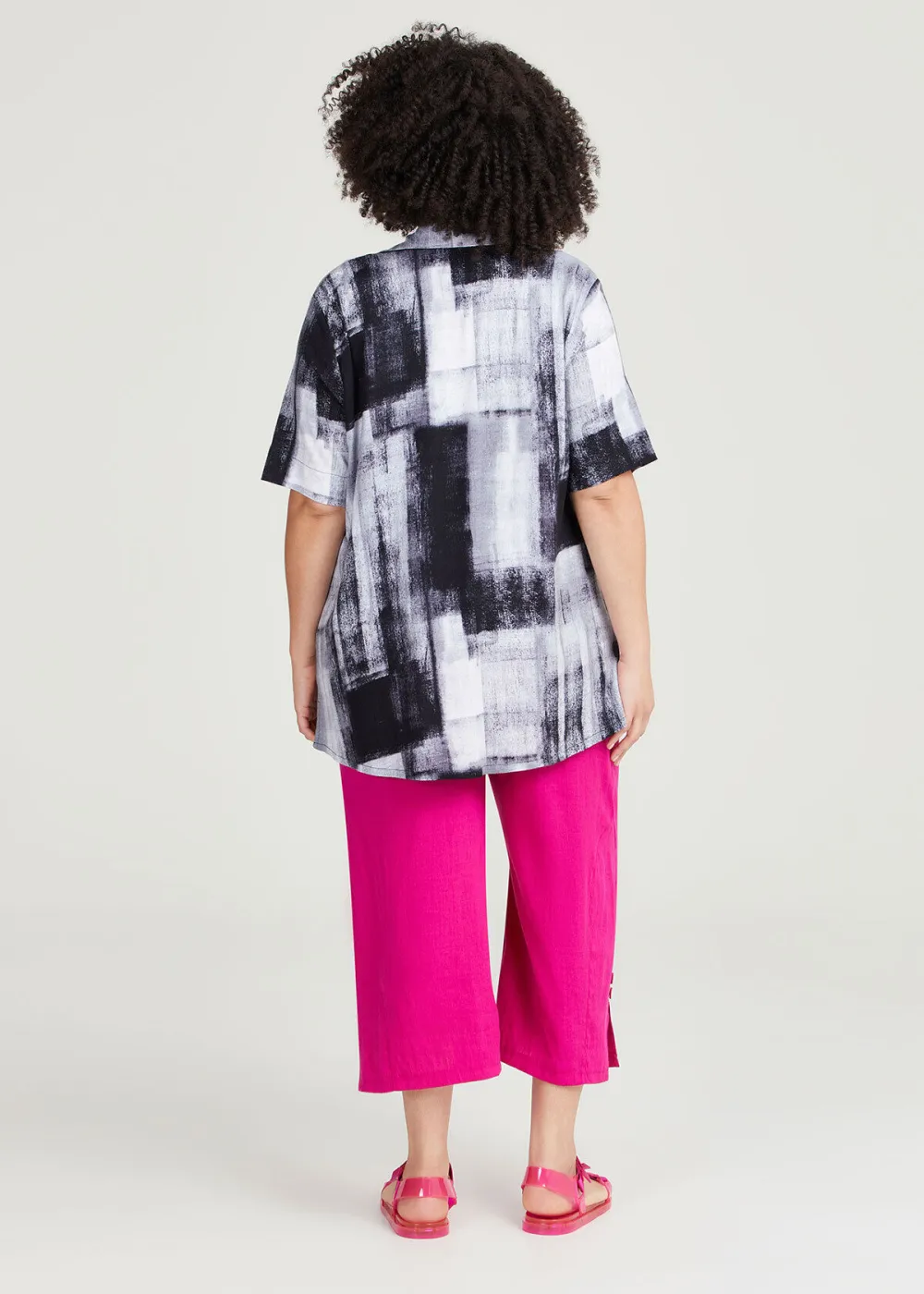 Natural Lia Abstract Shirt