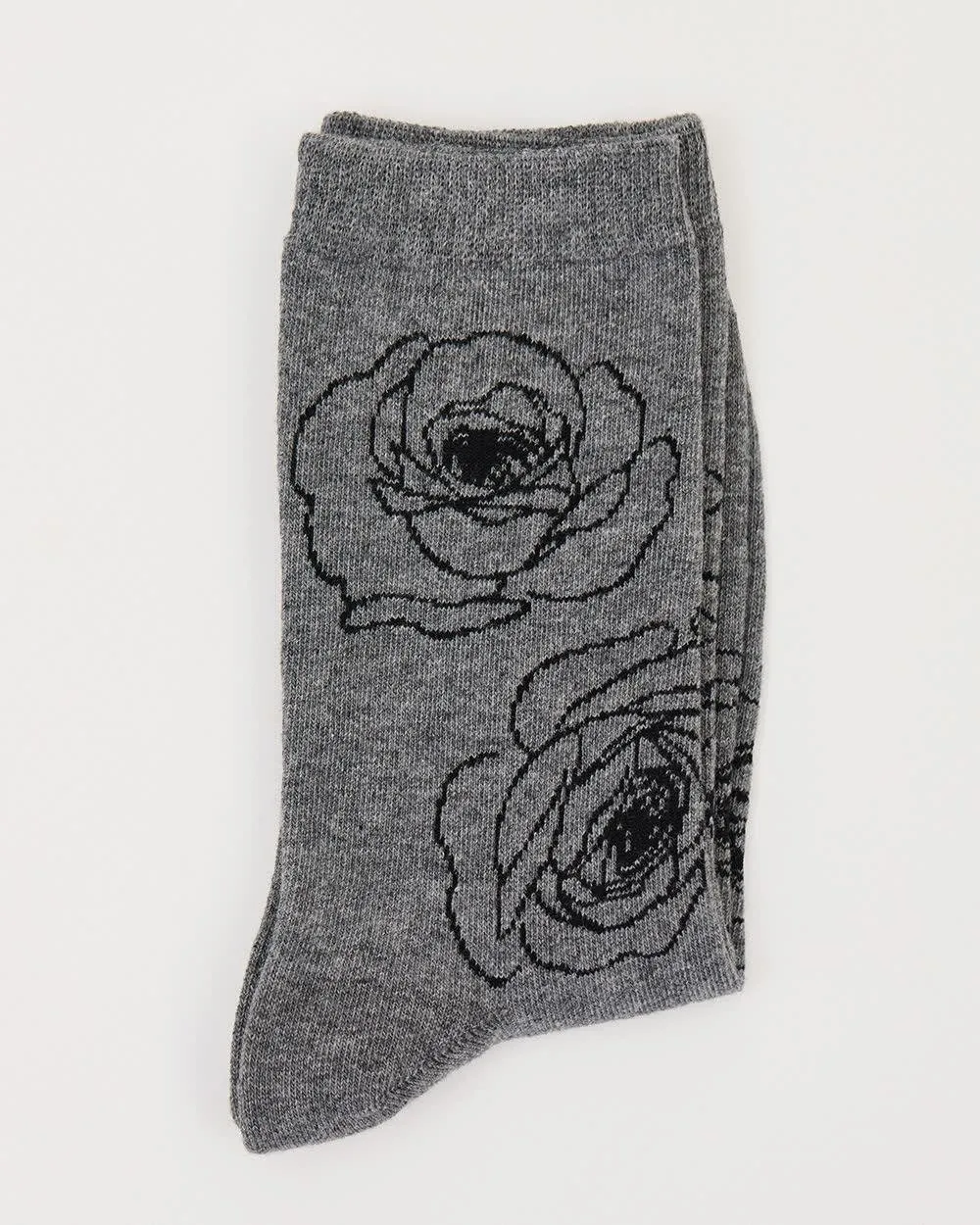 Cotton Socks With Oversized Roses