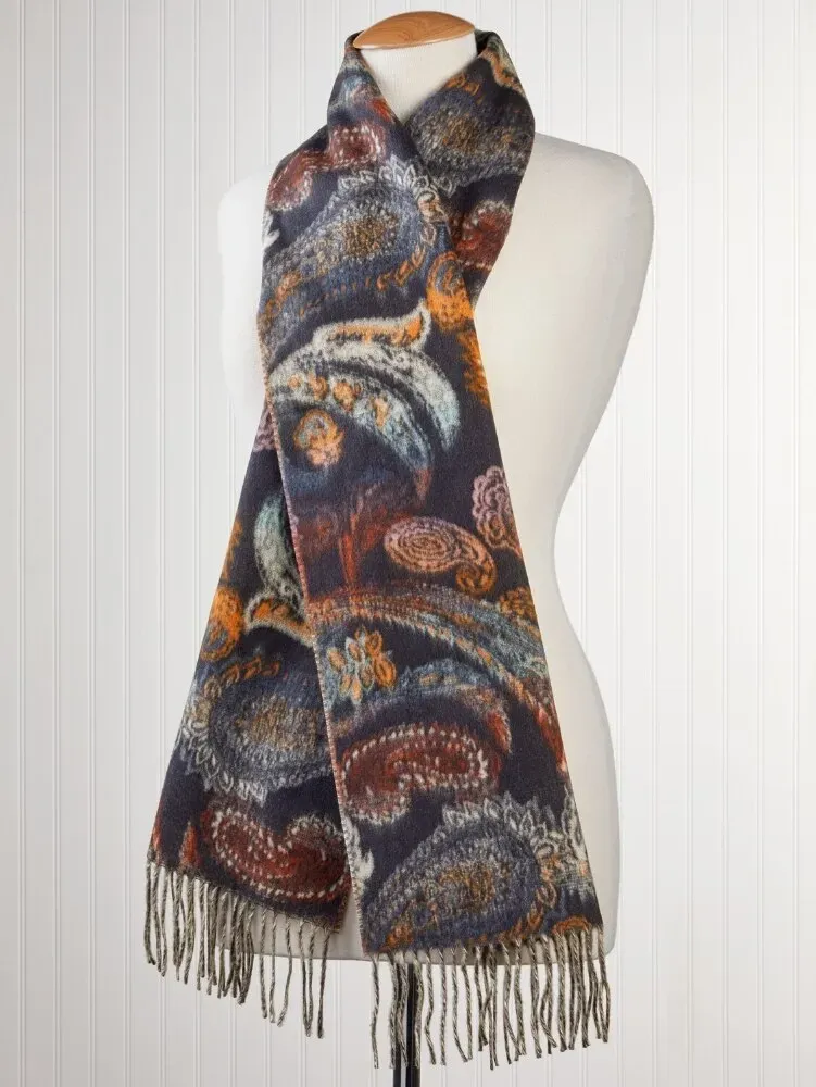 Women's Paisley Print Long Scarf