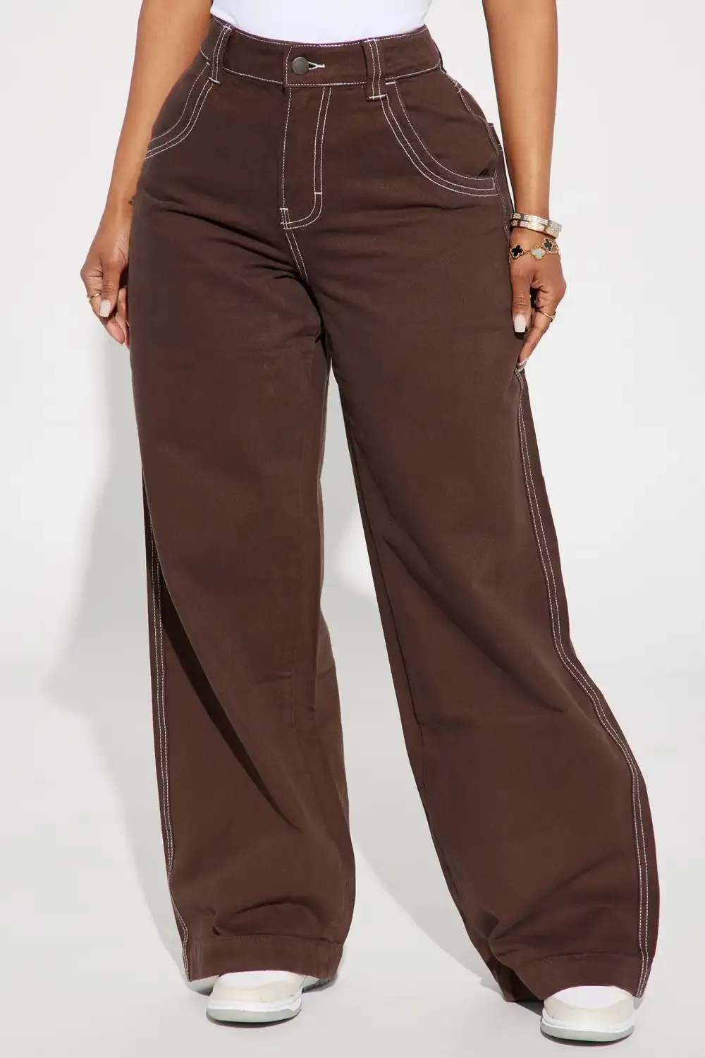 Palermo Non Stretch Skater Jeans - Chocolate
