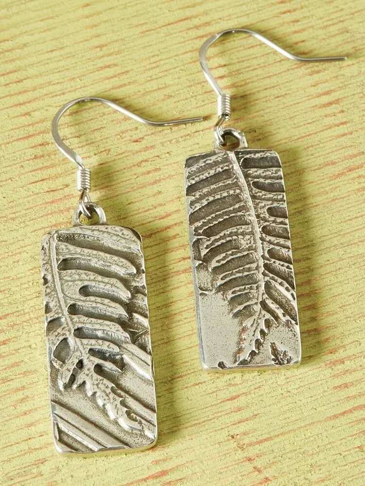 Pewter Woodland Drop Earrings