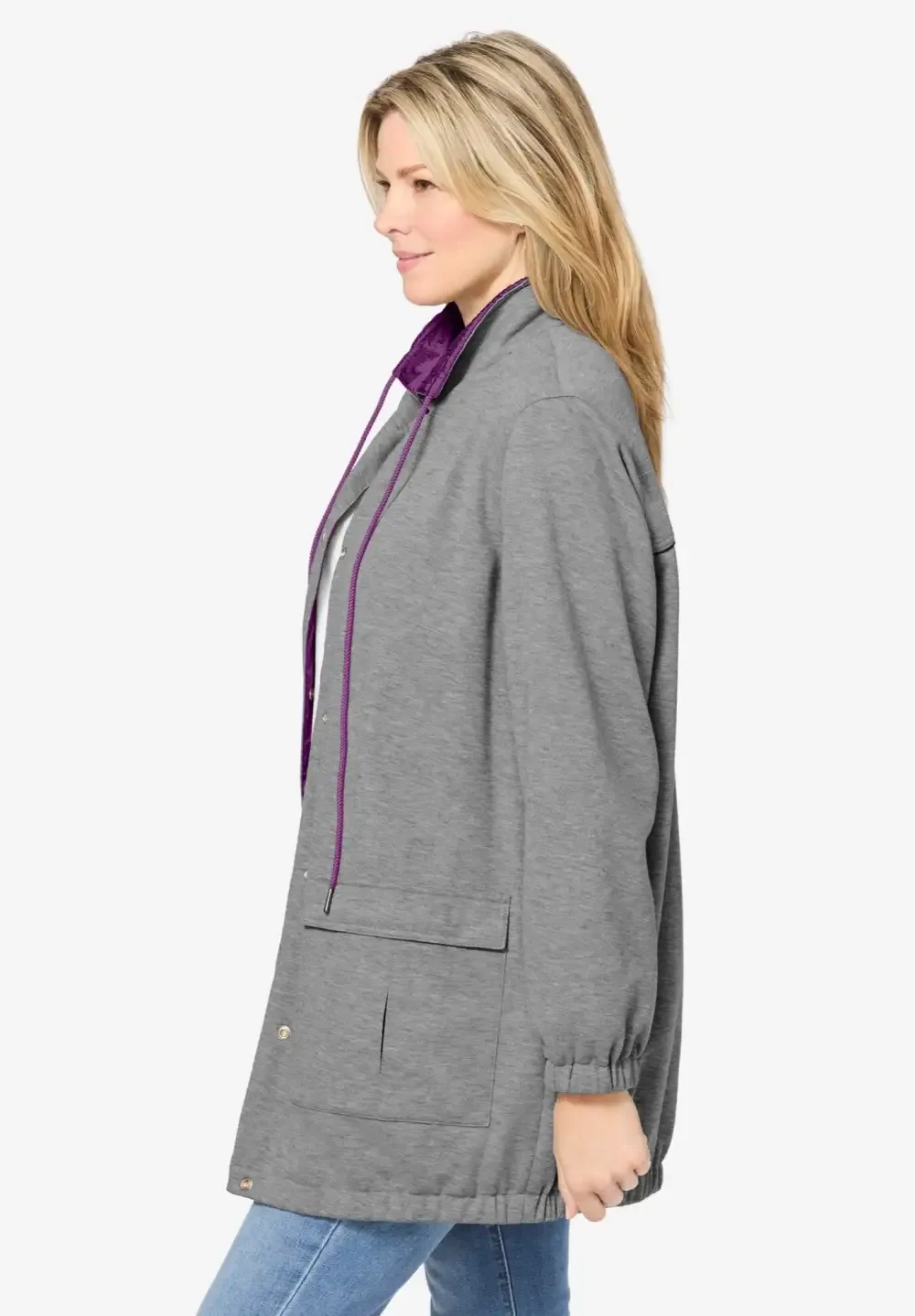 Fleece Nylon Reversible Jacket