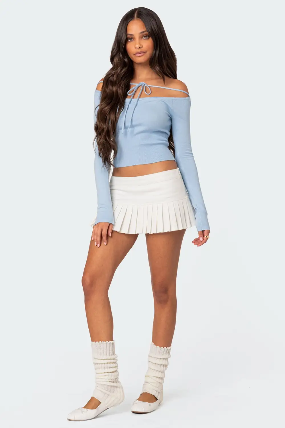 Jane Tie Front Knit Top