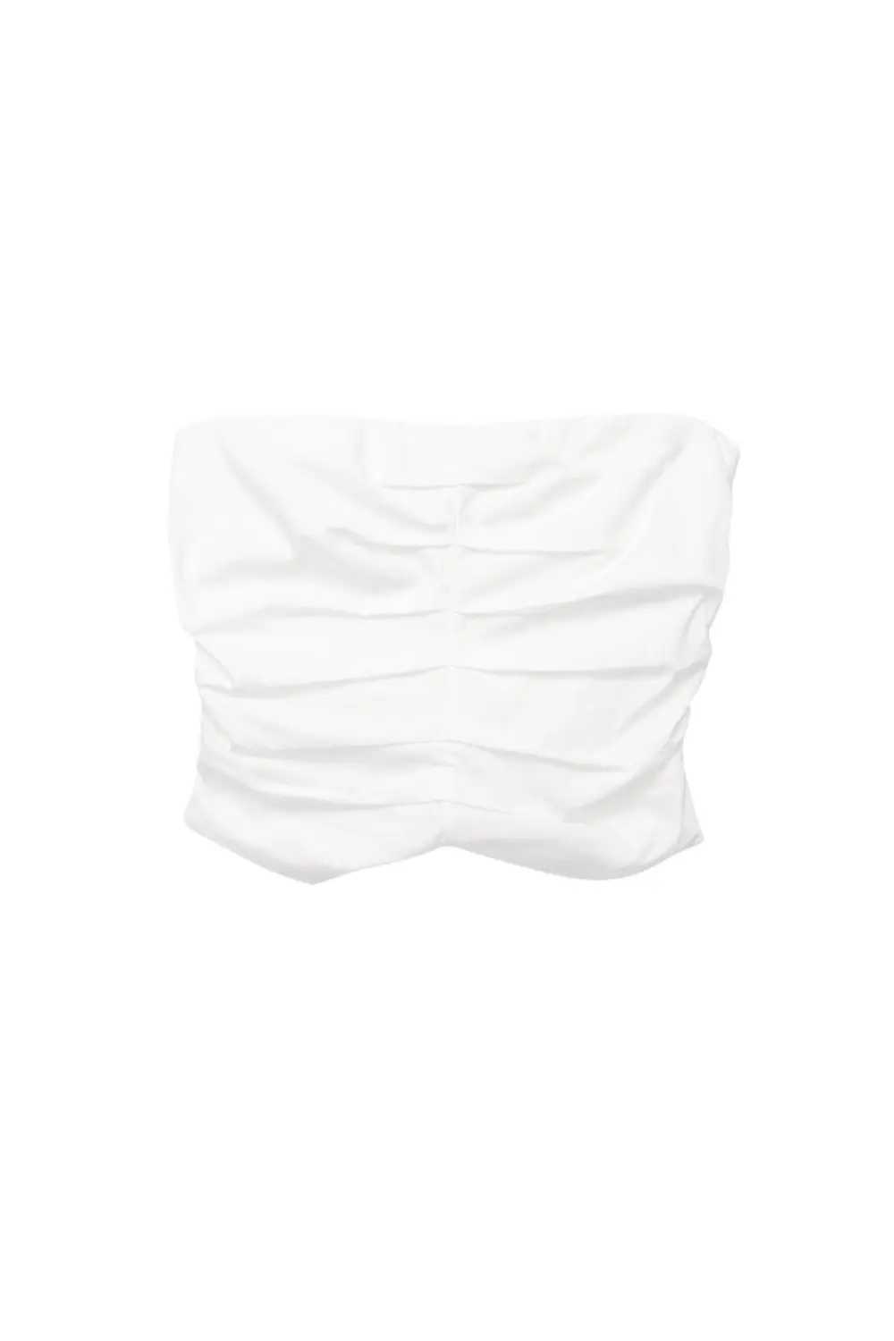Strapless corsetry-inspired top
