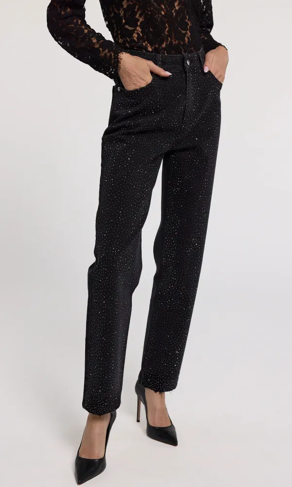 Baylor Compact Crystal Jeans