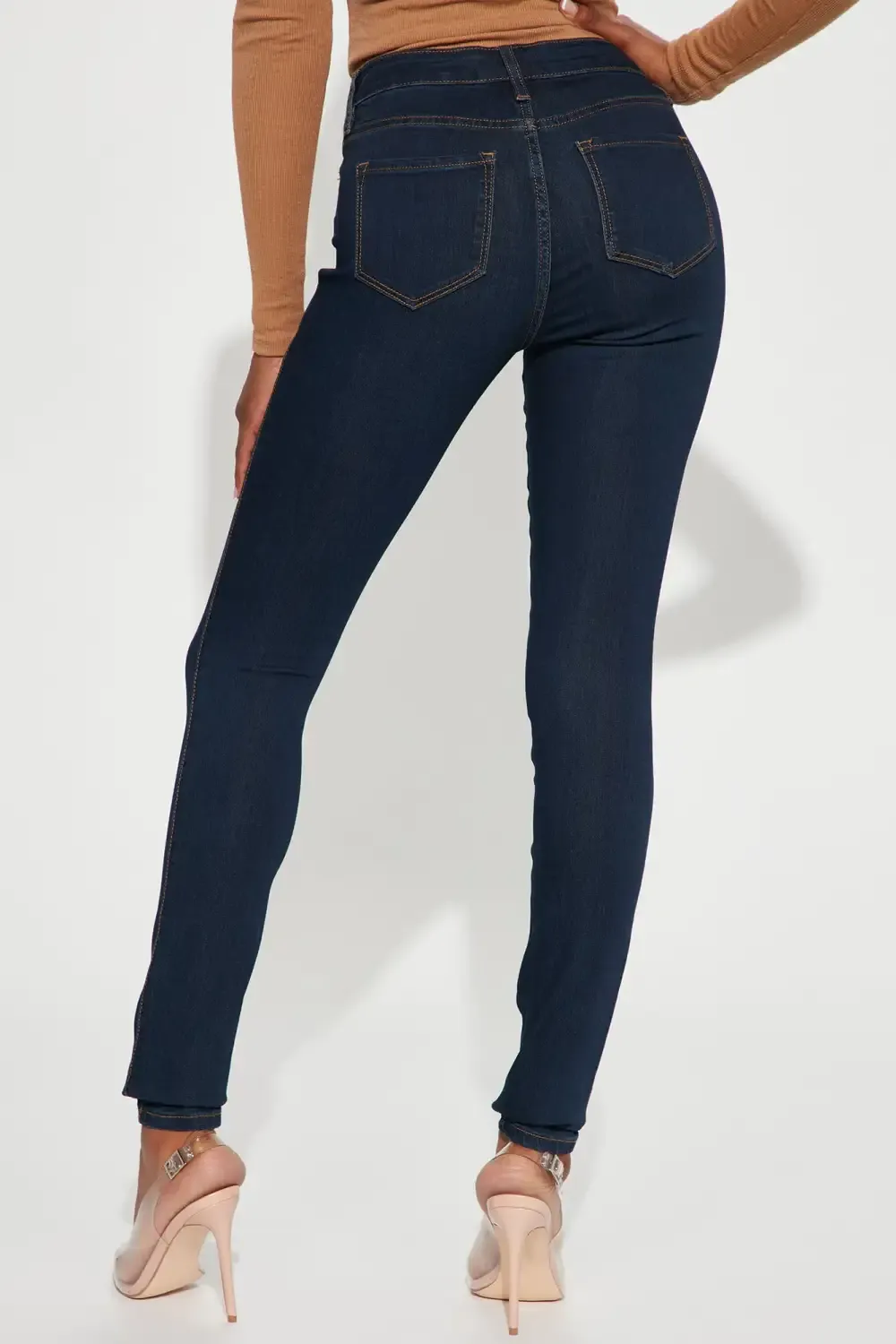 Tall Classic Mid Rise Skinny Jeans - Dark Denim