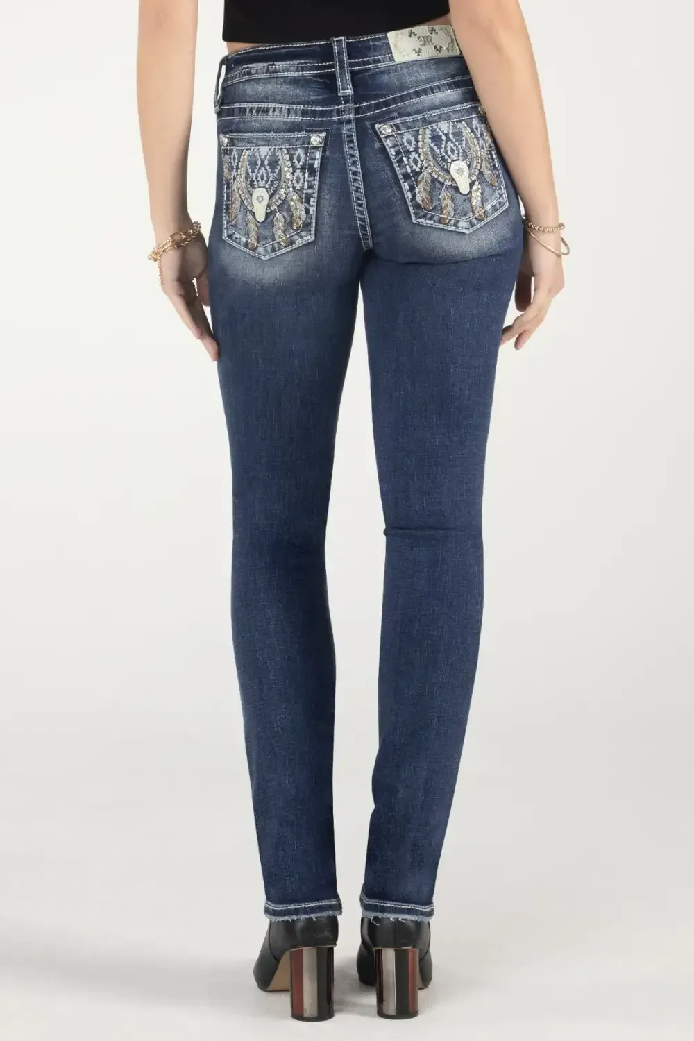 Aztec Dreamcatcher Horseshoe Straight Jeans