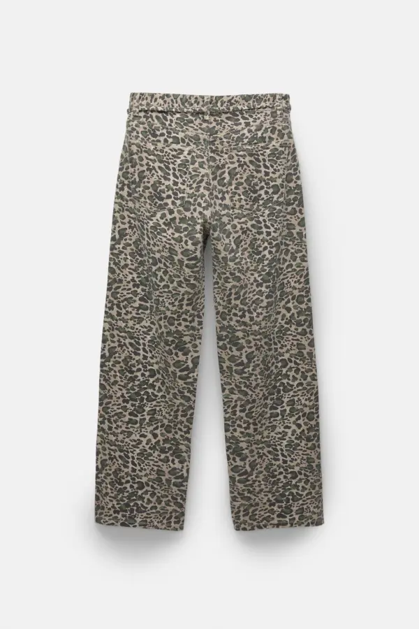Jeans baggy leopardo cinturón