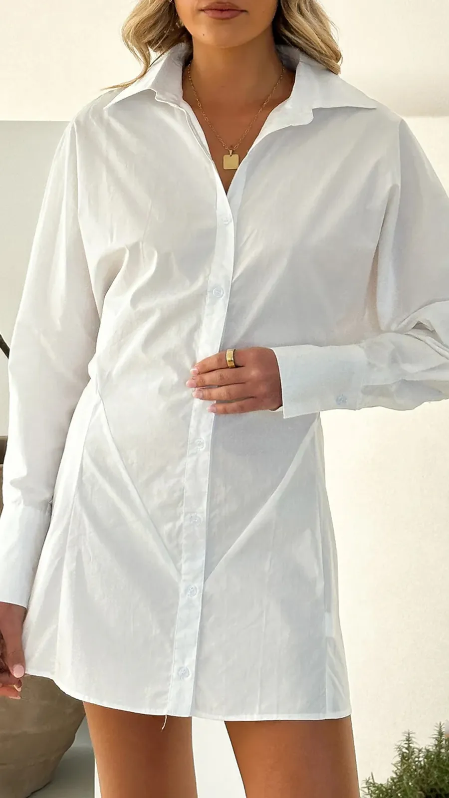Casual All-Match Long Shirt Dresses