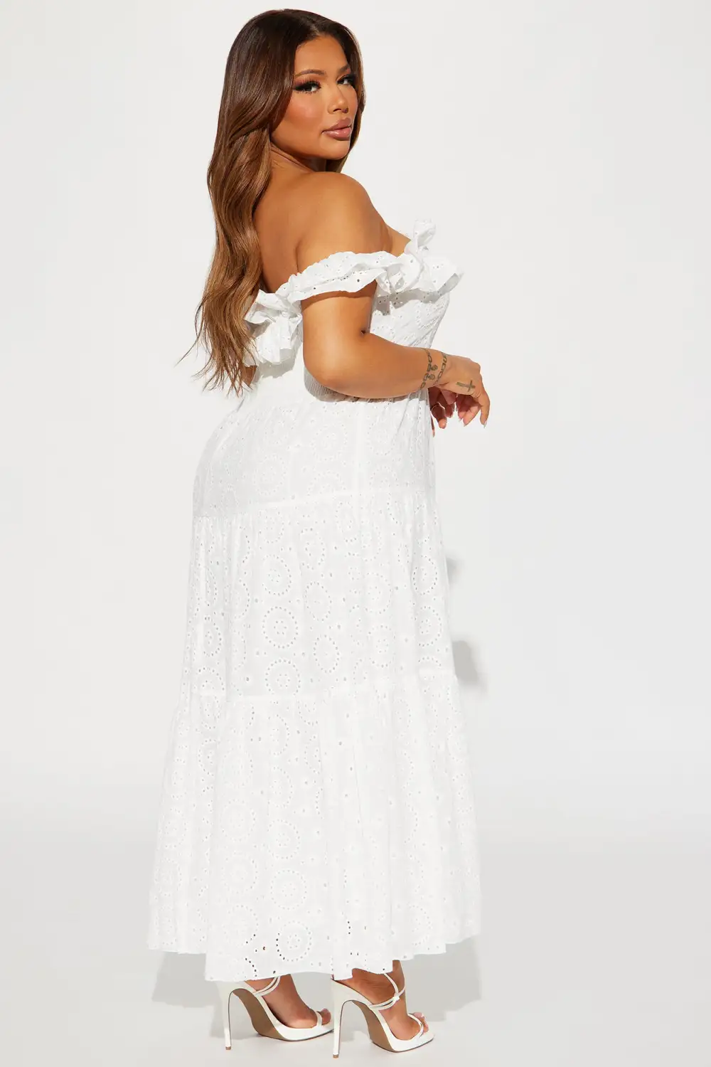 Stephanie Tiered Maxi Dress - White