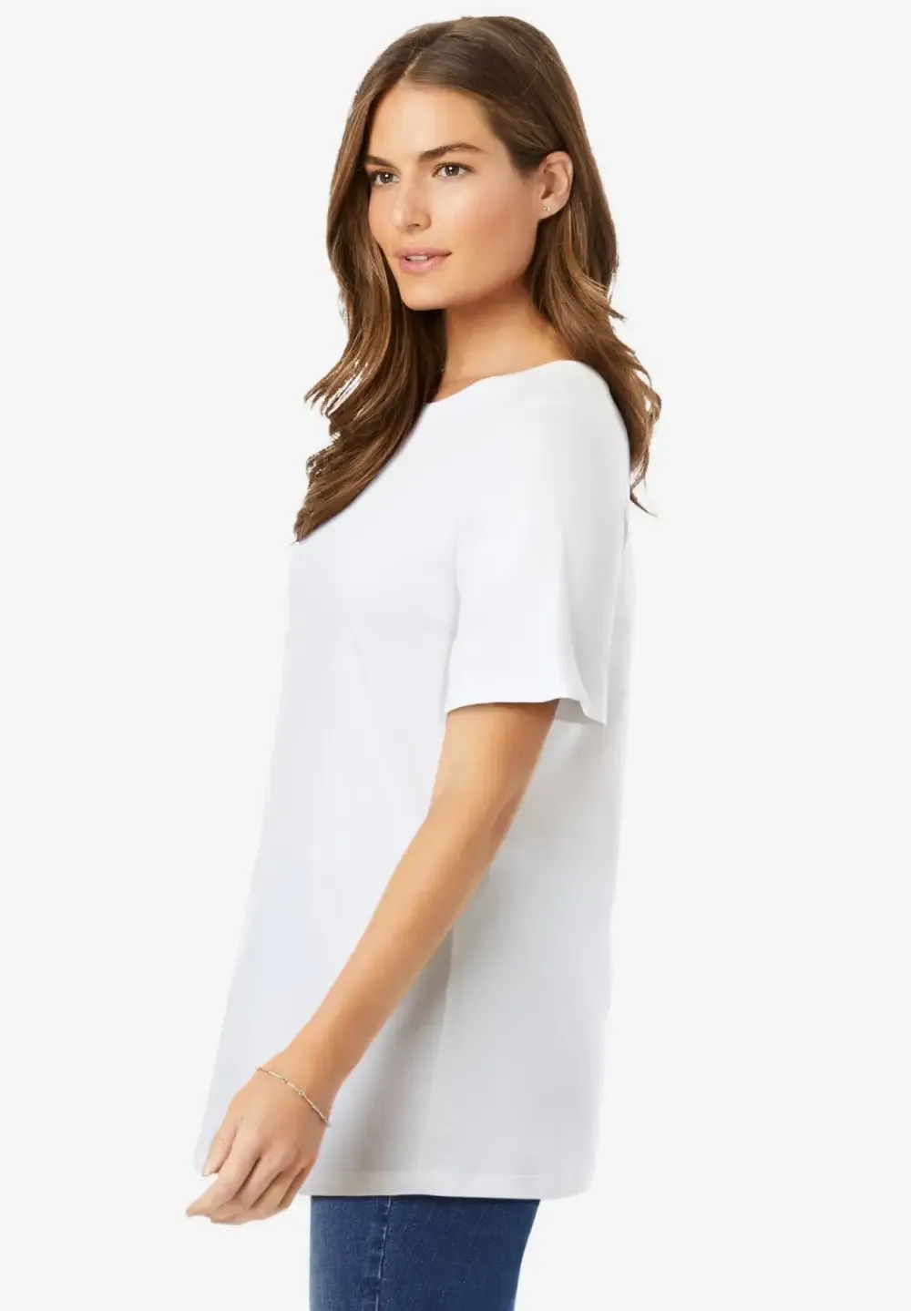 Perfect Short-Sleeve Crewneck Tee