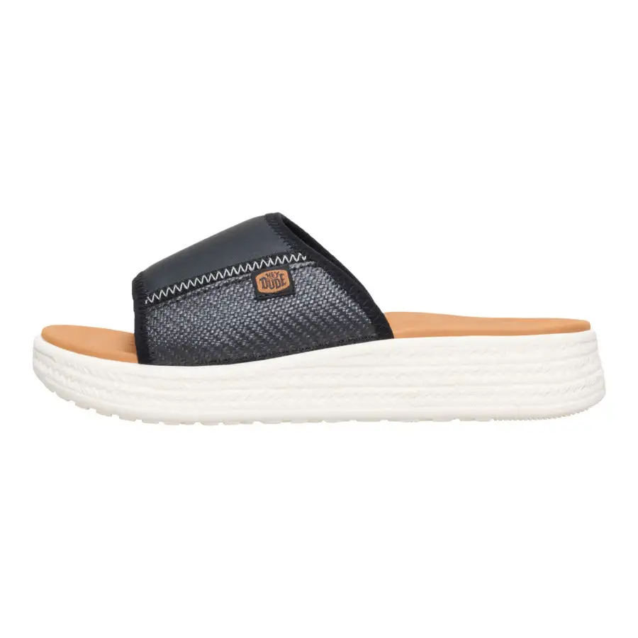 Tide Espadrille Slide - Black/Egret