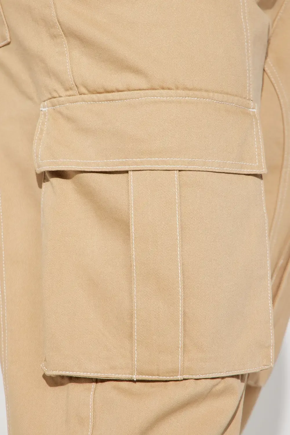 Not For Long Cargo Jeans - Khaki