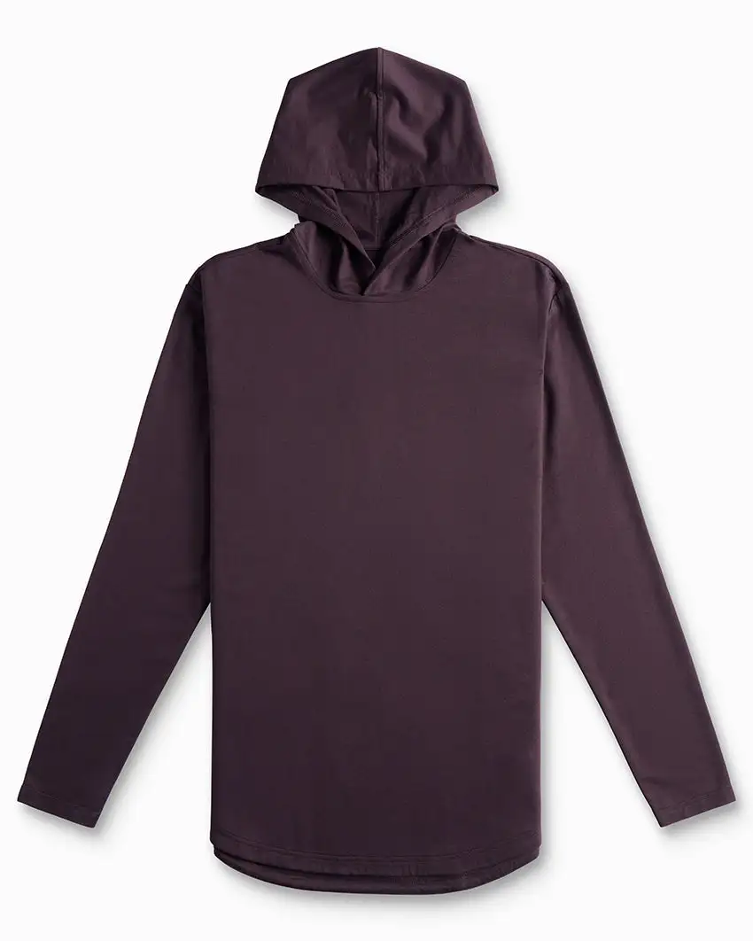 Hooded Drop-Cut Long Sleeve