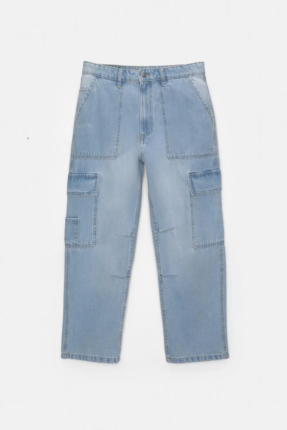 Straight-leg cargo jeans