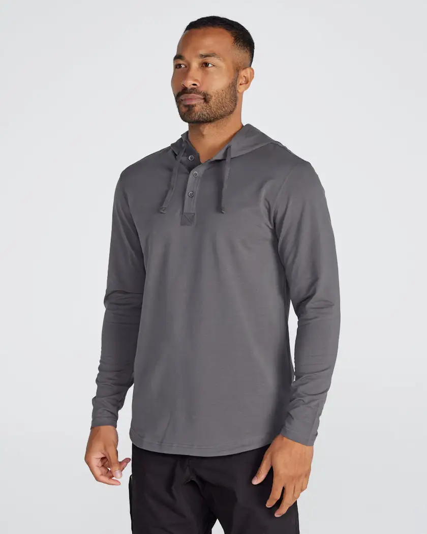 Drop-Cut: Lux Hooded Henley
