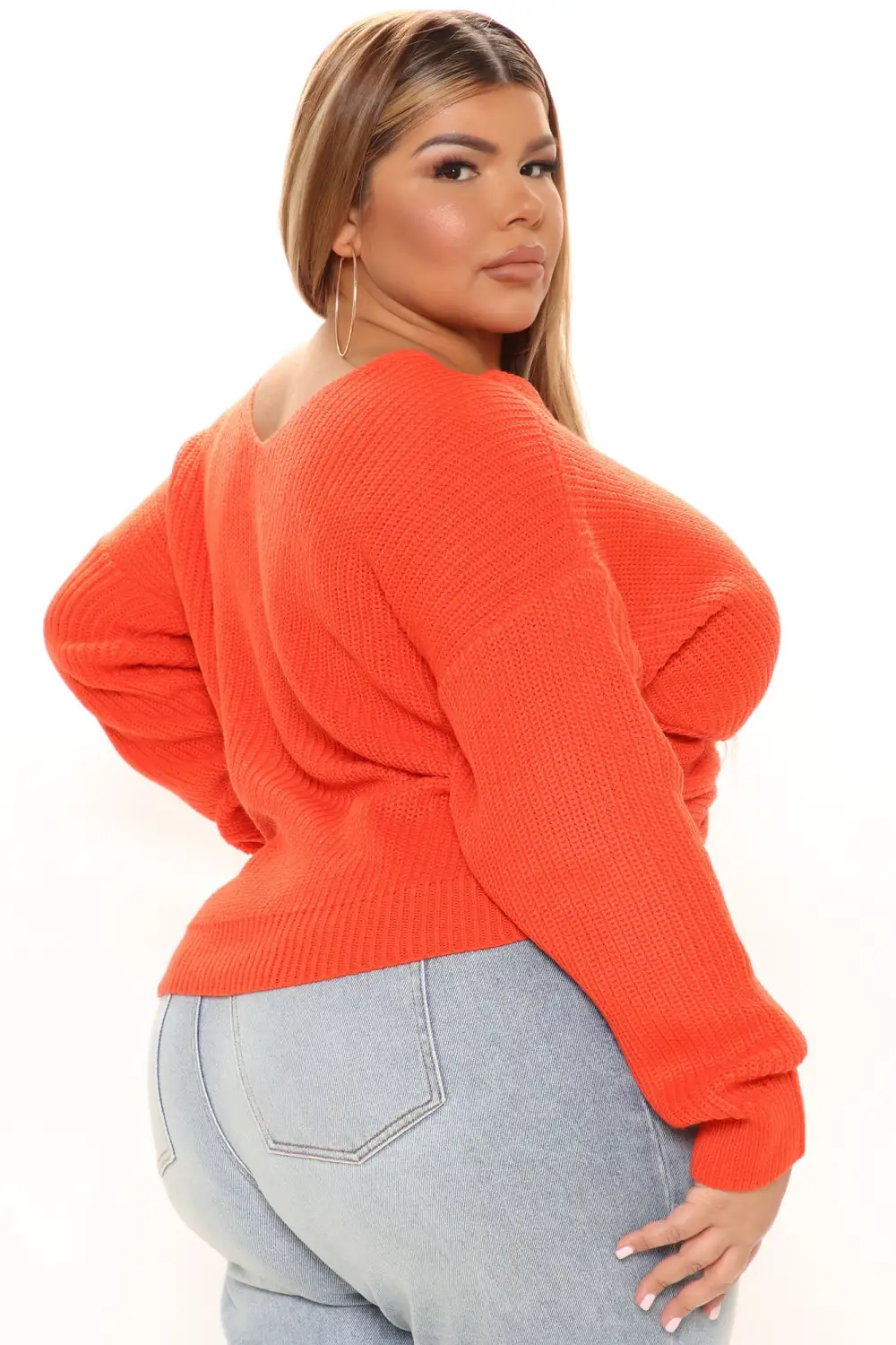 Falls Favorite Girl Sweater II - Orange