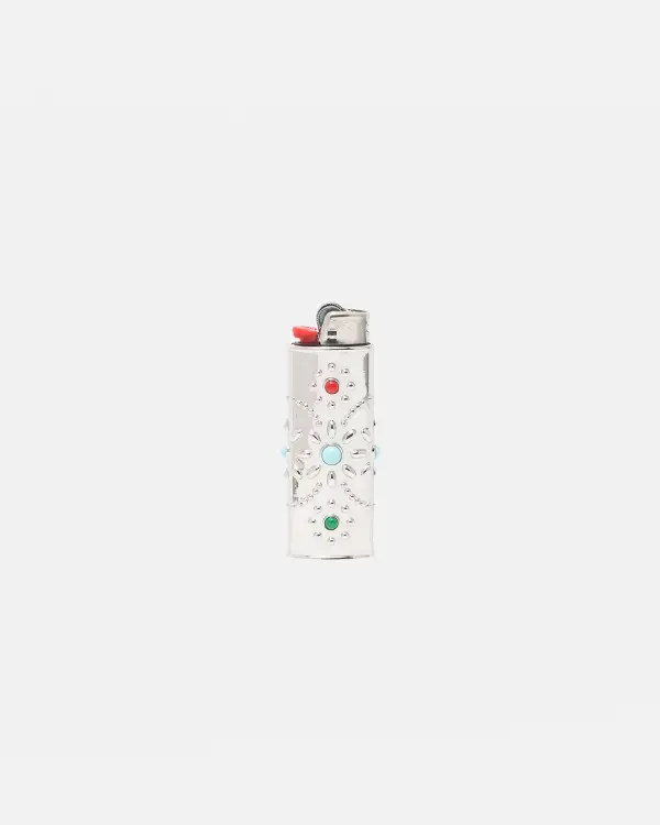 METAL BEJEWELED LIGHTER CASE