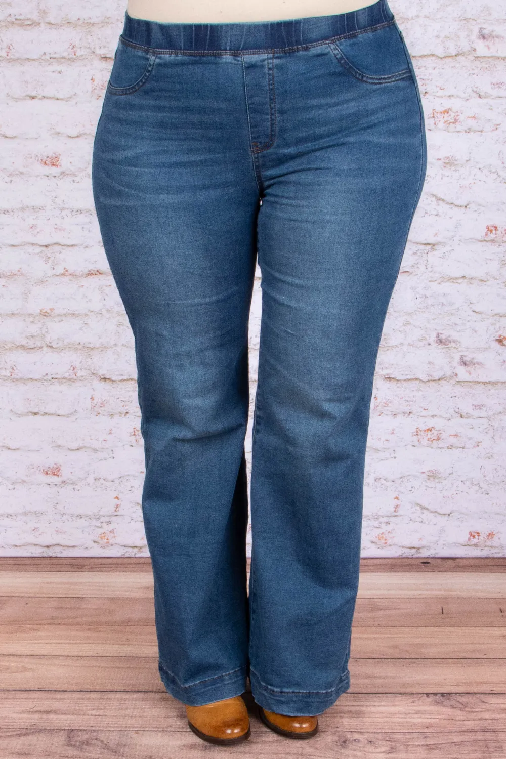 Dare To Flare Jeans, Dark Wash