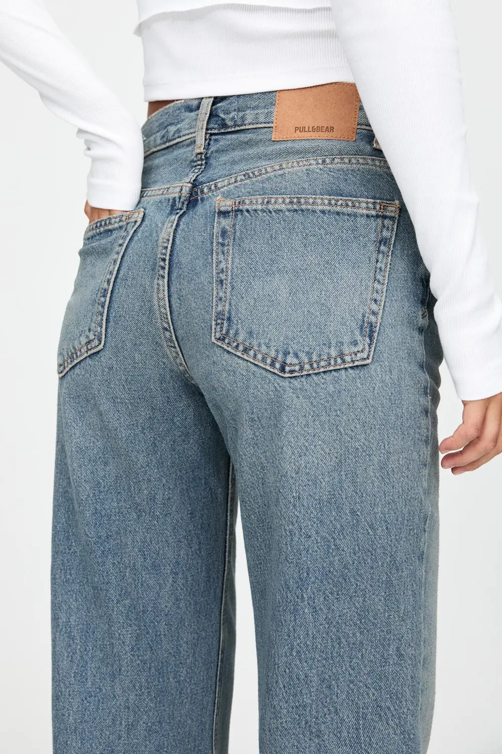 Jeans rectos tiro alto