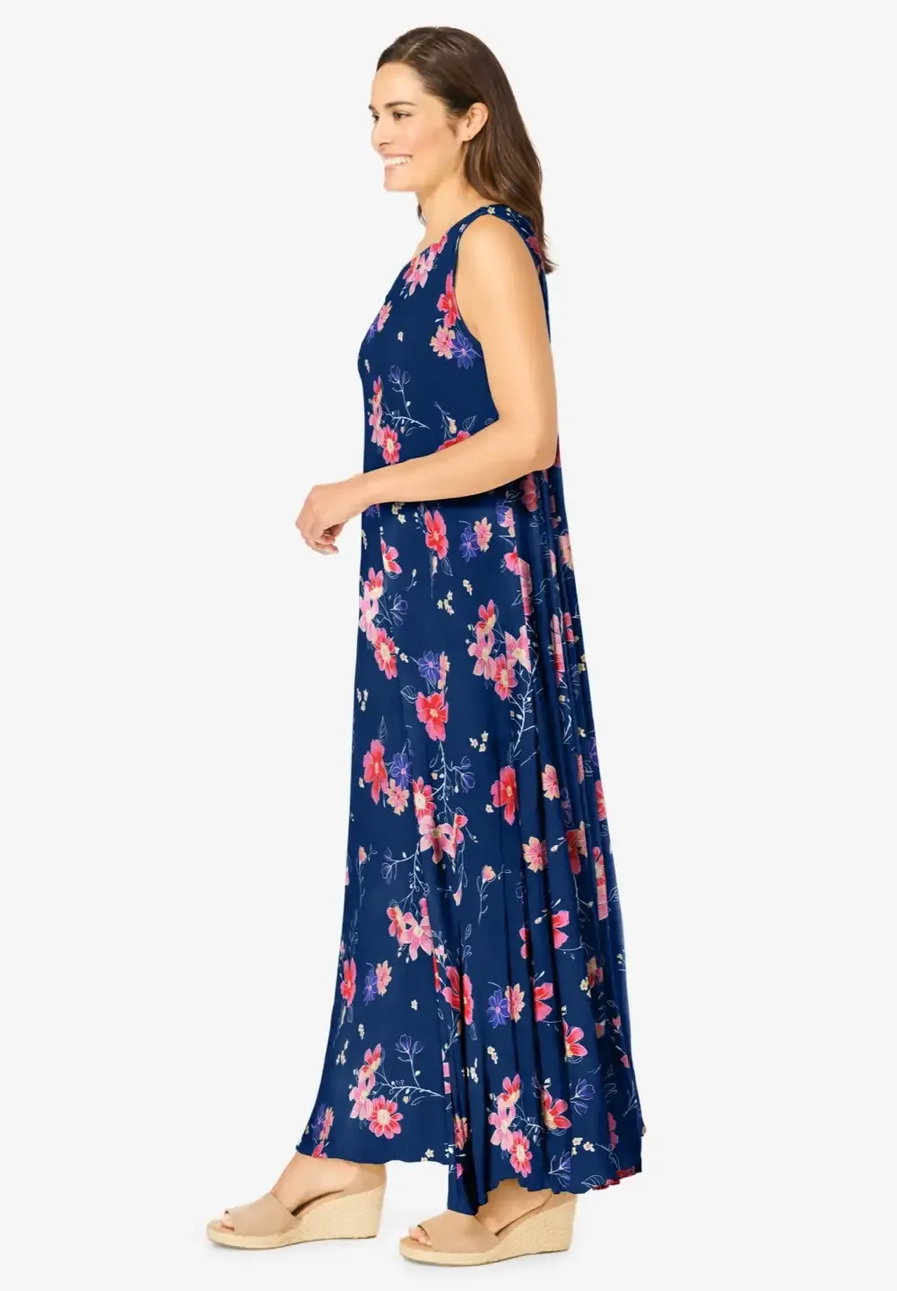 Sleeveless Crinkle Dress