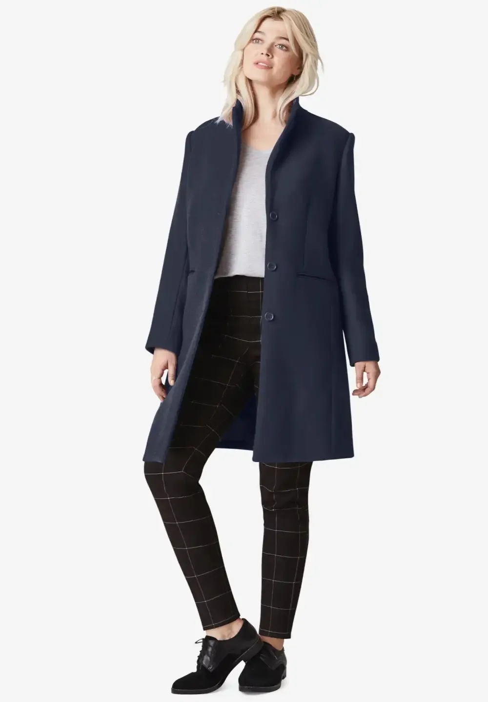 Classic Wool-Blend Coat