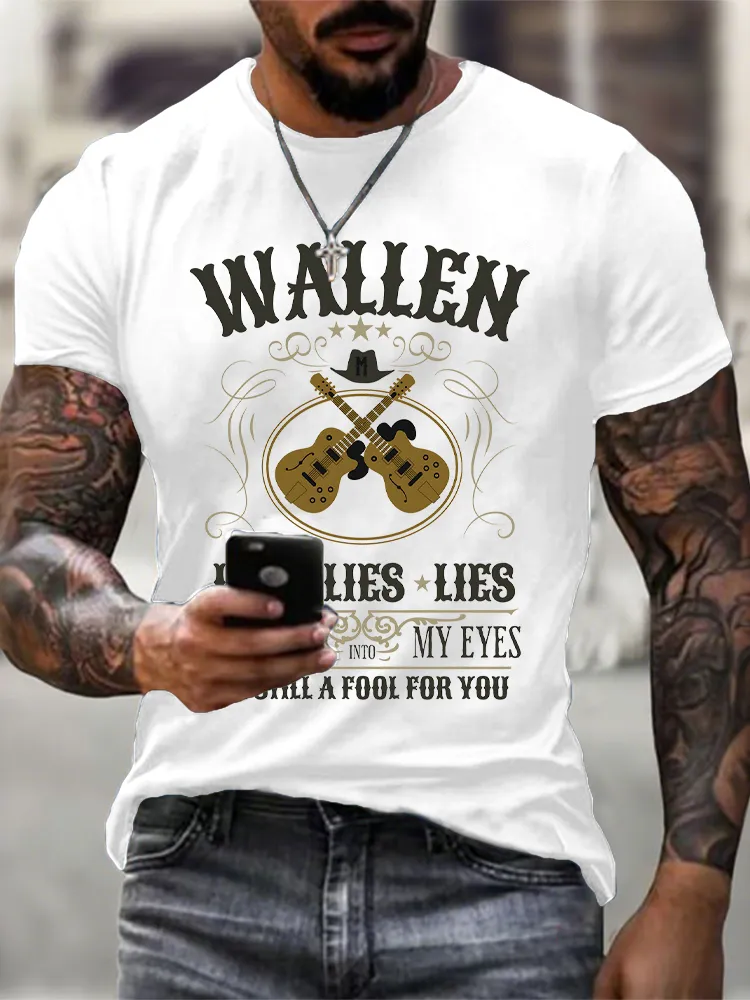 Men'S Morgan Wallen Lies Lies Lies T-Shirt