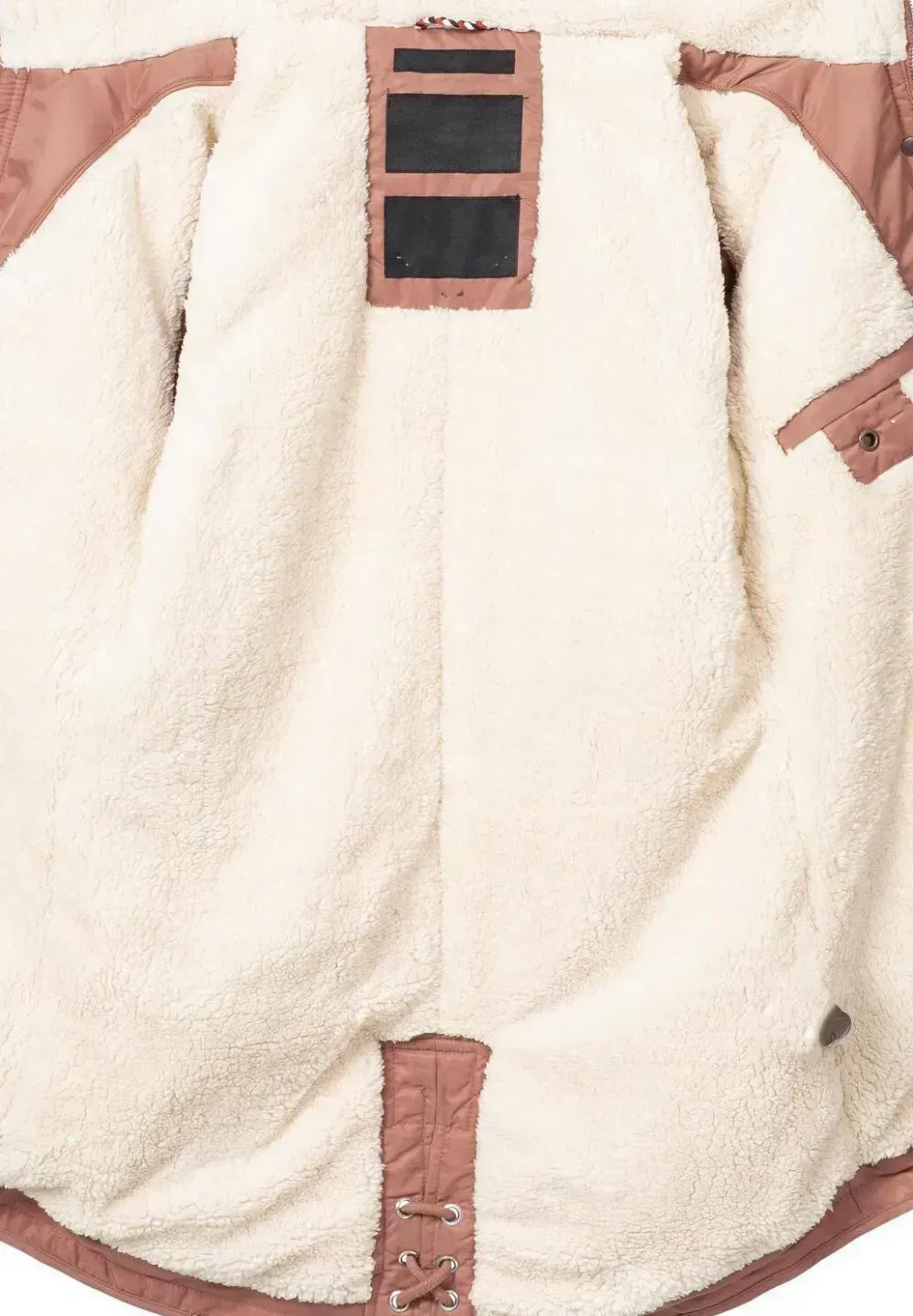 Women's padded parka coat black