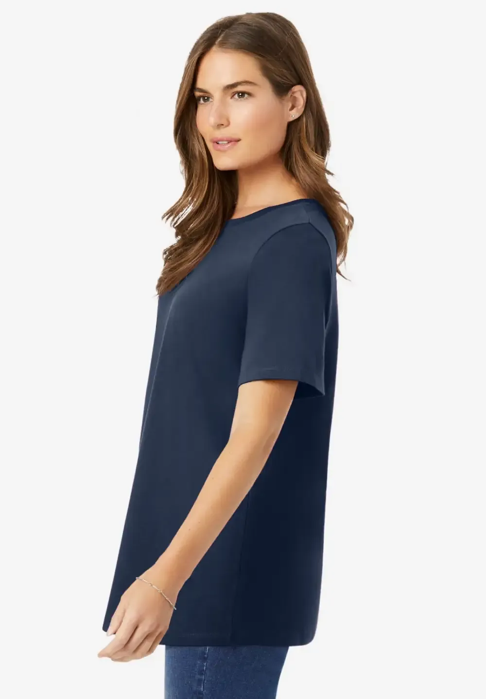 Perfect Short-Sleeve Crewneck Tee