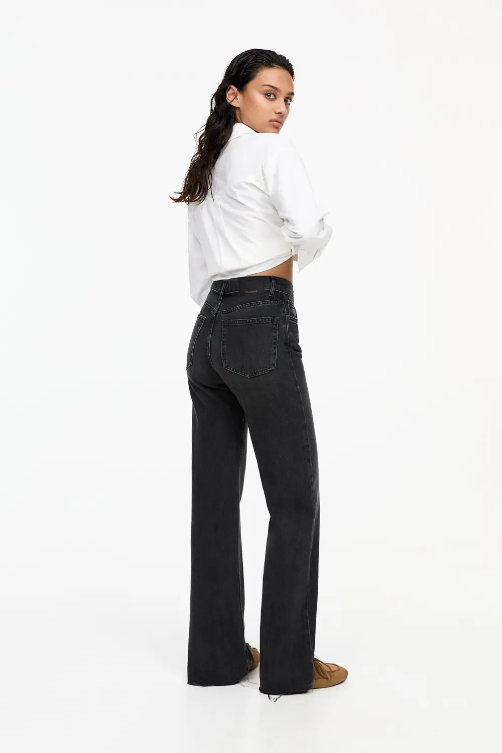 Jeans rectos tiro alto