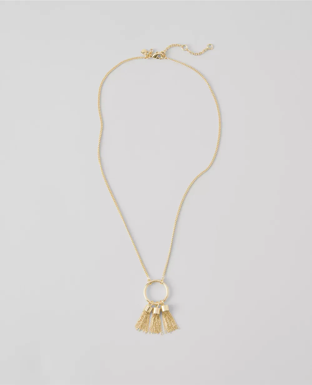 Triple Tassel Necklace