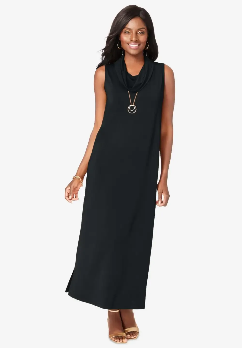 2-Piece Cowlneck Jacket Dress