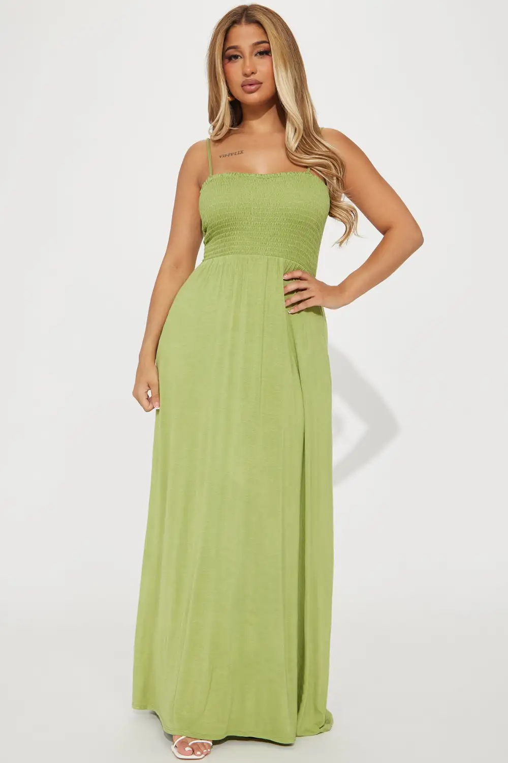 Holly Maxi Dress - Olive